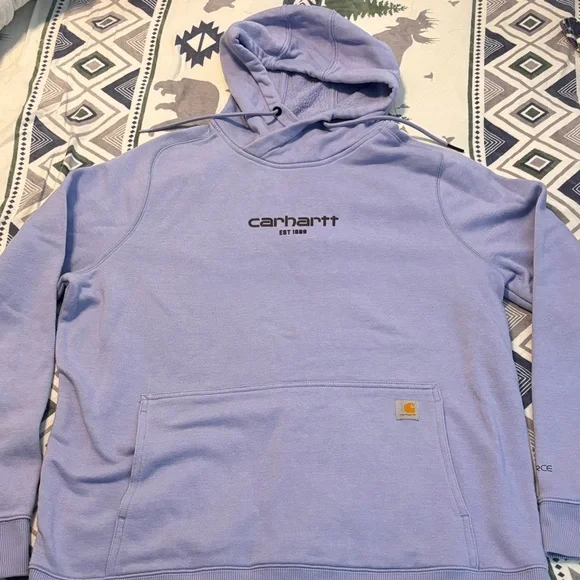 Carhartt Women's Relaxed fit Lavender Hoodie XL 16/18 - Picture 1 of 6